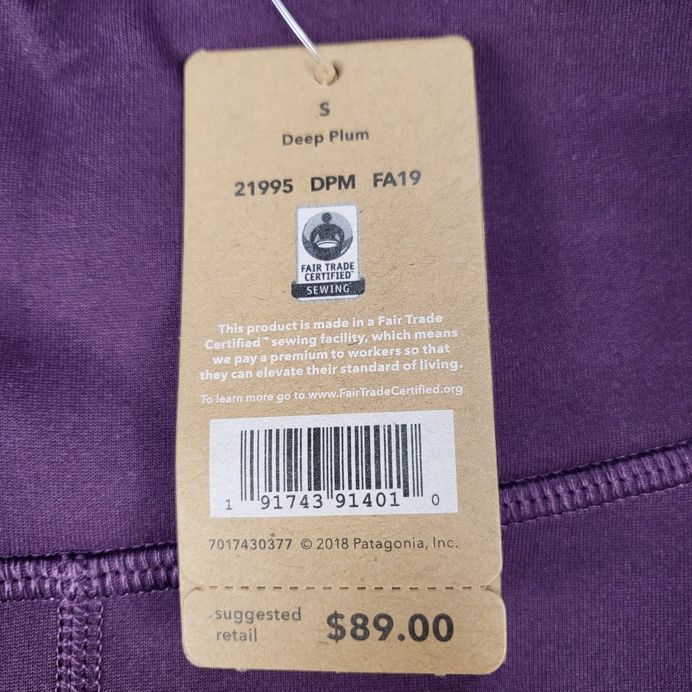 Patagonia Womens Pack Out Pants Deep Plum Purple Slim Fit Leggings 21995 FA19 S - Picture 4 of 13
